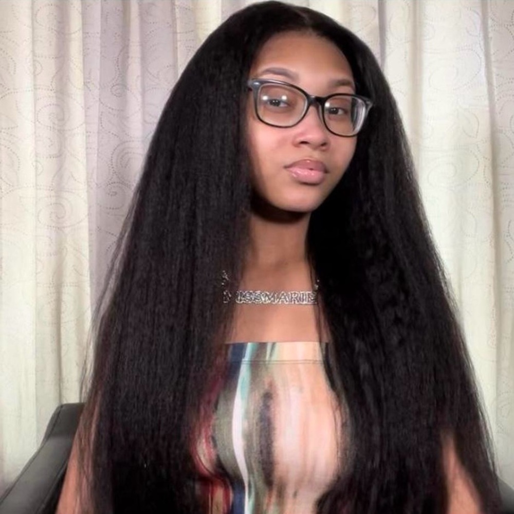 Kinky Mongolian Closure Wig